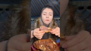 то холодная тушеная овечья голова, которую можно есть #Еда с пастбищ