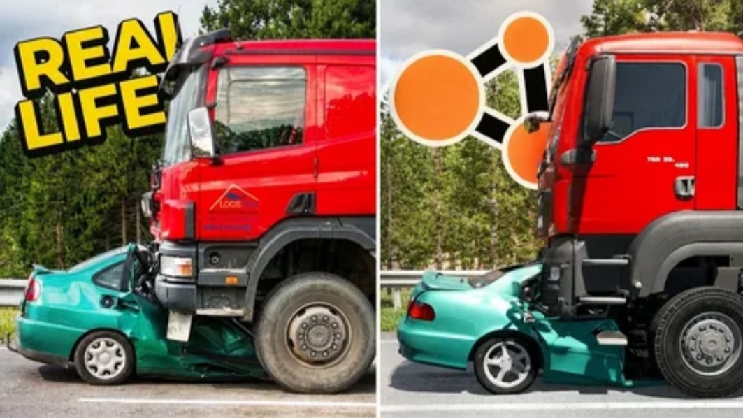 Аварии на реальных событиях в BeamNG.Drive #70