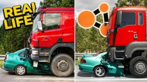 Аварии на реальных событиях в BeamNG.Drive #70