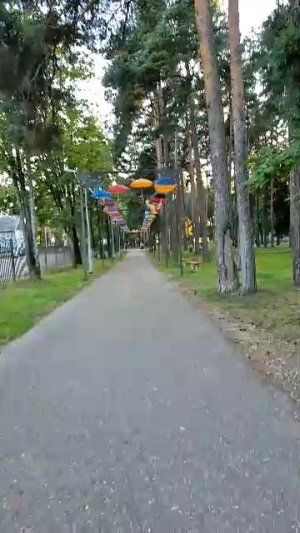 Прогулка вечером по парку