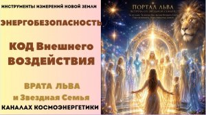 КОД ВНЕШНЕГО ВОЗДЕЙСТВИЯ. Энергобезопасность Врата Льва и Звездная Семья. Сеанс  Очищения.