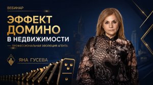 Вебинар для риелторов «Эффект домино в недвижимости»