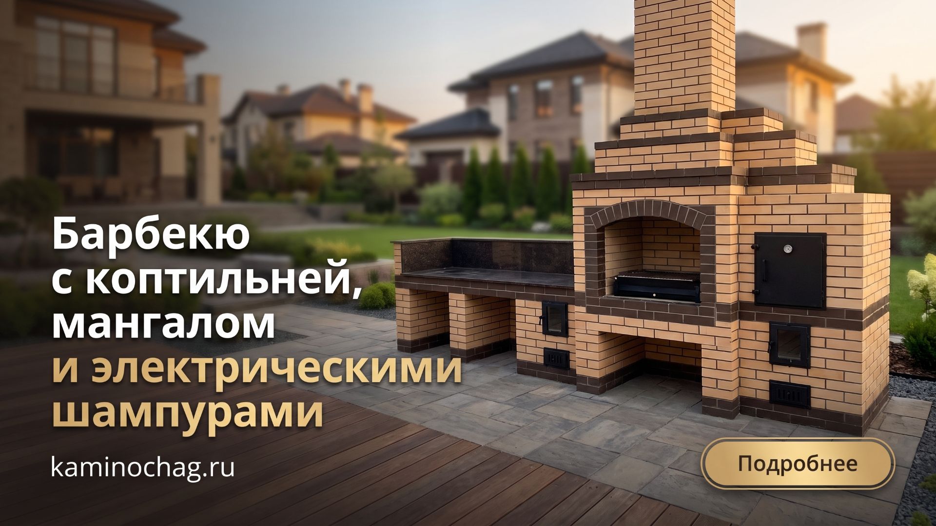 Встраиваемый мангал с крышкой