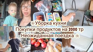 Уборка кухни  ,покупки продуктов на 2000 тр Поездка