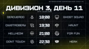 BETBOOM Битва Чемпионов: Сплит #4 | Дивизион 3 | День 11