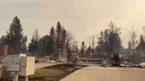 Город Спокан в США после пожара