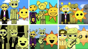 Sprunki - Incredibox but ТОЛЬКО САЙМОН, МАРД и мистер Солнце