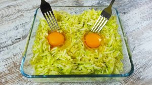 Кабачки и 2 яйца Вкусный ужин из простых из простых продуктов ТАК КАБАЧКИ Вы ещё НЕ ГОТОВИЛИ!