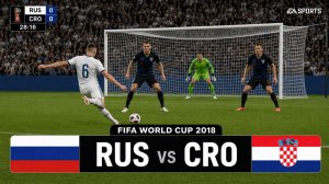 Россия — Хорватия | FIFA World Cup 2018 | WC18 Football Match | FC26 Gameplay