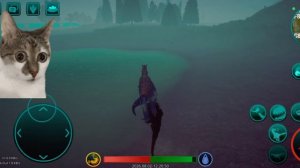 Выживалка за карно (чуть мем) в игре The cursed dinosaur isle.