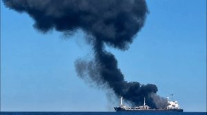 Армия ударила по кораблям с западной техникой для сопредельного государства горят прямо в море
