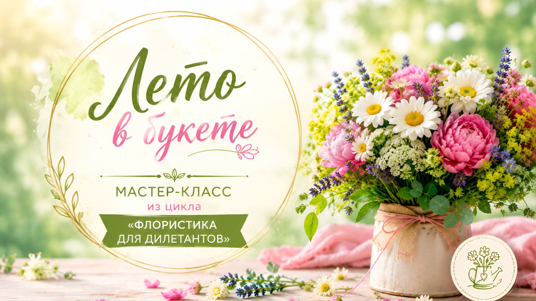 Лето в букете. Мастер-класс по флористике