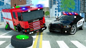 Мультик_ Меняем колесо _ Сержант Лукас спешит на помощь 🚒🚔