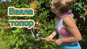 Мои чудесные выходные на даче! Взяла в руки топор…