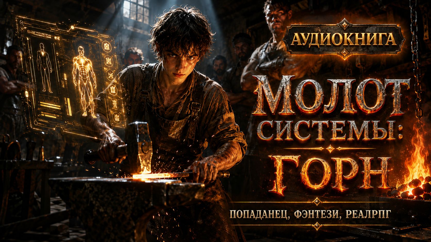 АУДИОКНИГА МОЛОТ СИСТЕМЫ: ГОРН, ПОПАДАНЕЦ, ФЭНТЕЗИ, РЕАЛРПГ
