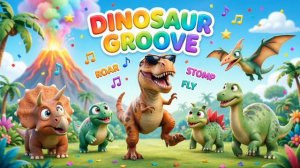 Funky Dinosaur Groove - Детская песенка про динозавров на английском языке