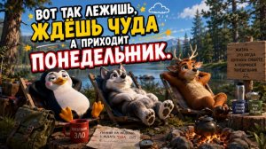 Вот так лежишь, ждёшь чуда а приходит понедельник.