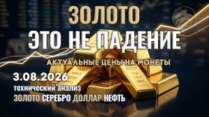 Йена шокирует рынок. Что задумали в ФРС? Анализ рынка золота, серебра, нефти, доллара 3.08.2026 г