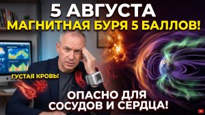 МАГНИТНАЯ БУРЯ 5 АВГУСТА: Опасный удар по сосудам! Как защитить сердце и давление