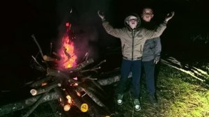 Поход с ночёвкой 2026. «МИНИ-ГРИЛЬ», МАРШМЕЛЛОУ🍡 БОЛЬШОЙ КОСТЁР 🔥
