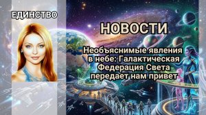 НОВОСТИ. Необъяснимые явления в небе: Галактическая Федерация Света передает нам привет