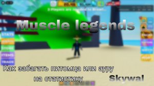Как сделать баг на статистику в muscle legends