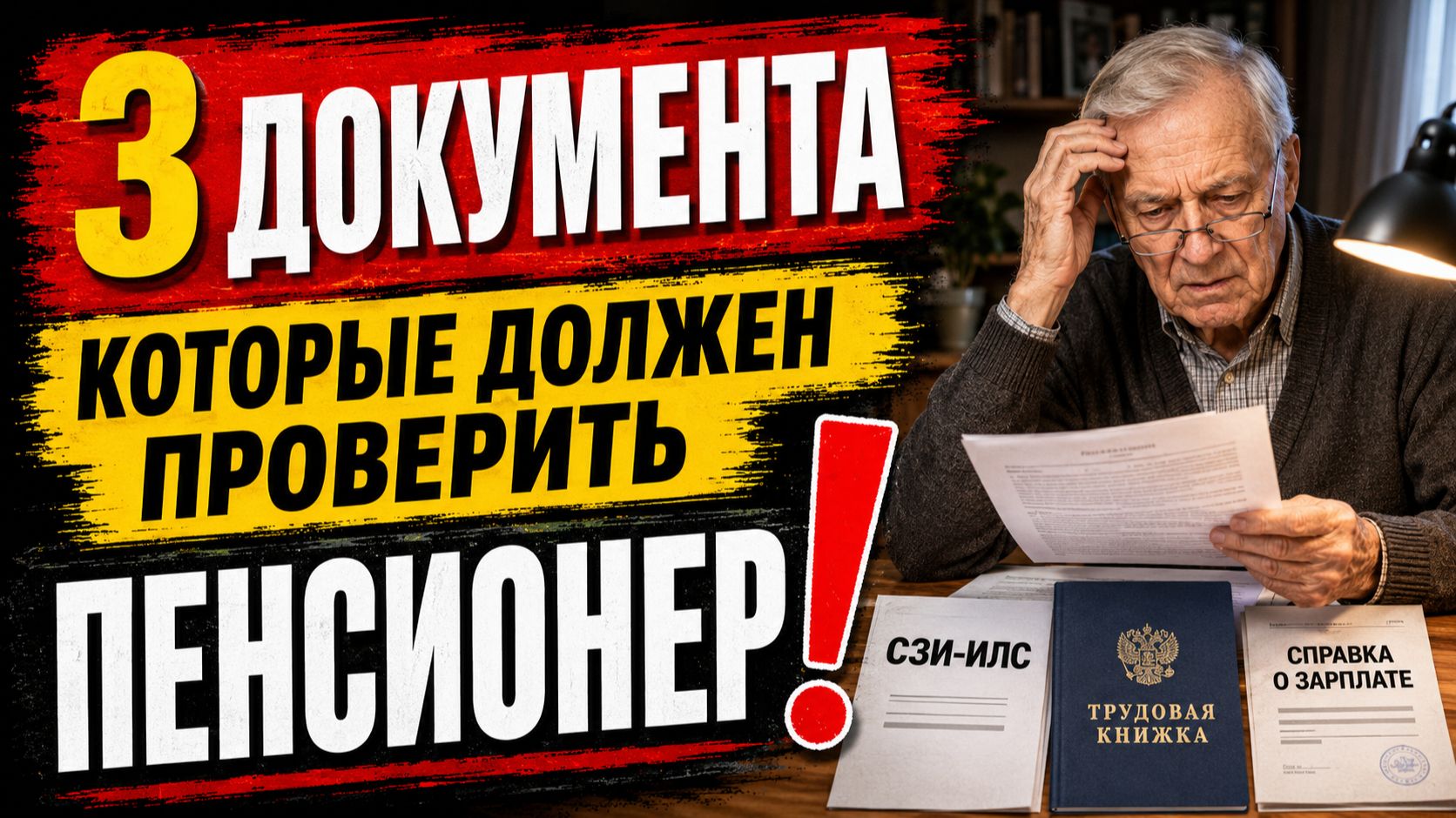 3 документа которые должен проверить ПЕНСИОНЕР