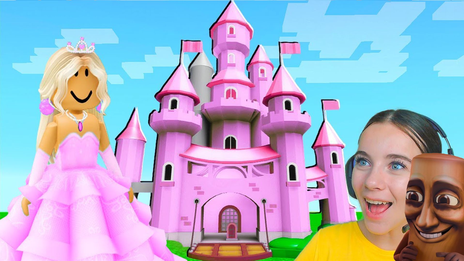 СДЕЛАЛА ПРИНЦЕССУ и ПОСТРОИЛА ЗАМОК в ROBLOX!