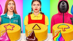 Кулинарный Челлендж в Игре в Кальмара : Я против Бабушки | Экстремальные Ситуации в Реальной Жизни