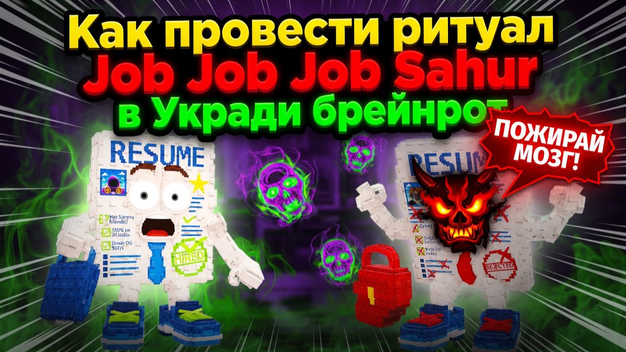 Как провести ритуал Job Job Job Sahur в Укради брейнрот роблокс