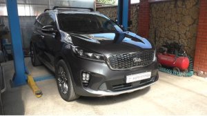 Замена передних стоек стабилизатора на Киа Соренто Прайм 2,2 Kia Sorento Prime 2018