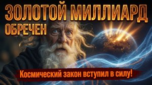 ЗОЛОТОЙ МИЛЛИАРД ОБРЕЧЕН: Космический закон вступил в силу!