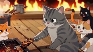 🧺🐈 КОТЫ ВЫШЛИ НА ПИКНИК КАК ЛЮДИ: ПЛЕДЫ, БУТЕРБРОДЫ И ПОЛНЫЙ ВАЙБ! 🥪🌳