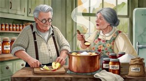 🍎👴👵 ДЕД И БАБУЛЯ СОБИРАЮТ ЯБЛОКИ: АВГУСТ, ОТ КОТОРОГО ТЕПЛЕЕТ НА ДУШЕ 🍂🧺