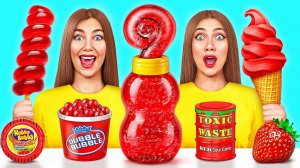Красная Еда Челлендж # Битвы с Едой c Multi DO Challenge