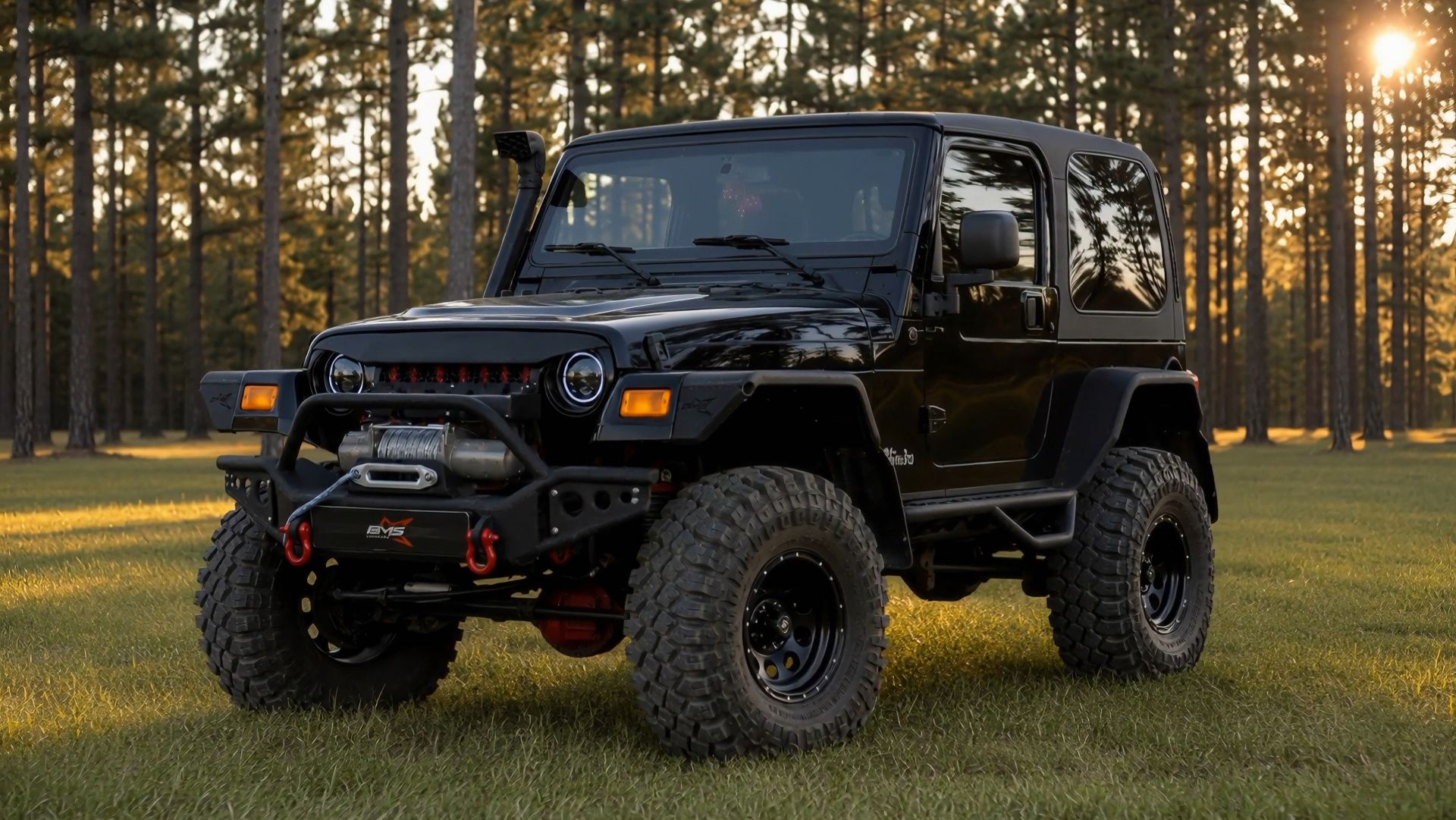 Бампер силовой передний BMS ALFA для Jeep Wrangler TJ