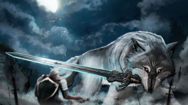 DARK SOULS- REMASTERED - Great Grey Wolf Sif