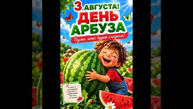 доброе утро ☕! с днём арбуза 🍉 03.08.2026 г