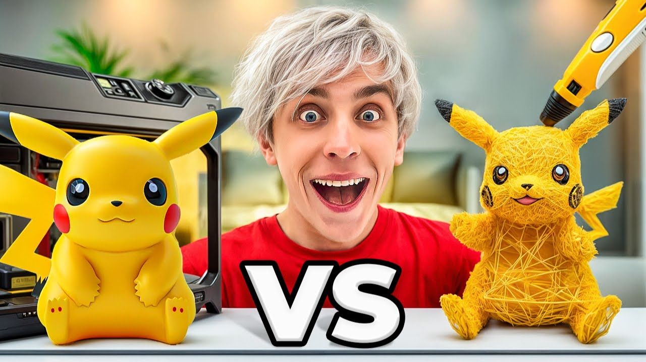 3D ПРИНТЕР Vs 3D РУЧКА Челлендж !