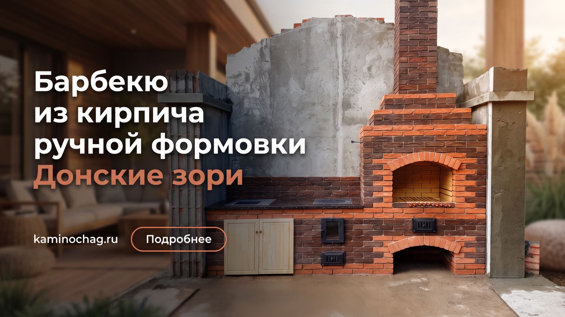 Барбекю из старенного кирпича в Одинцовском районе