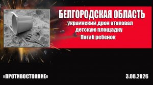 Белгородская область. Украинцы атаковали дроном детскую площадку. Погиб ребенок