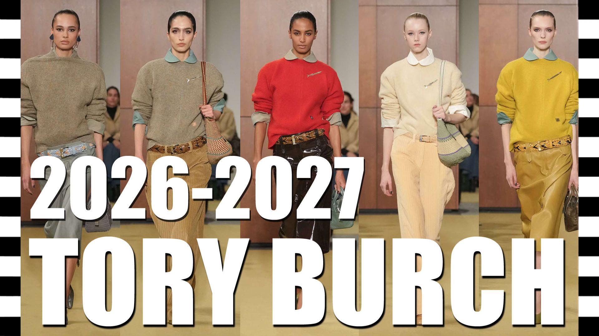 📍 TORY BURCH коллекция осень-зима 2026-2027 со стоп-кадром. Неделя моды в Нью-Йорке