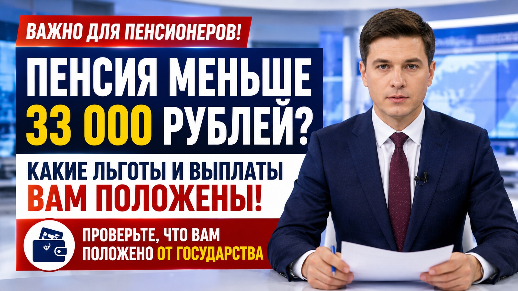Пенсия меньше 33 тысяч рублей? Какие льготы, выплаты и субсидии могут получить пенсионеры