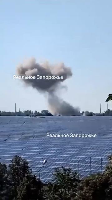 Удар по цехам ремонта военной техники ВСУ  в Запорожье