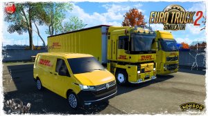 «DHL» ● Euro Truck Simulator 2 ● КОНВОЙ с МОДАМИ