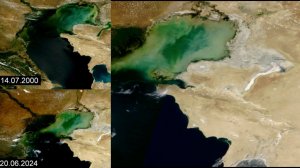 Катастрофическое обмеление Каспийского моря в период с 2000 по 2024 год