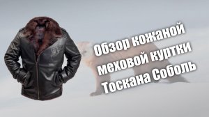 Обзор кожаной меховой куртки Тоскана Соболь
