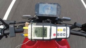 Тест максимальной скорости мотоцикла с двигателем LONCIN FE300