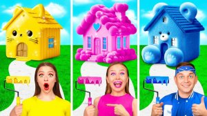 Домики Одного Цвета Челлендж | Смешные Челленджи от GoFun Challenge