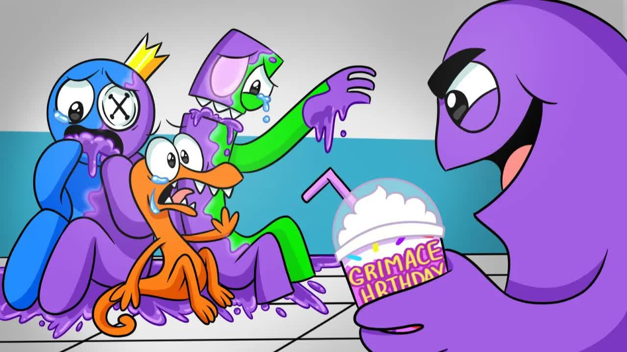 Что если РАДУЖНЫЕ ДРУЗЬЯ были бы ГРИМАСОЙ?! Анимация Rainbow Friends 2
